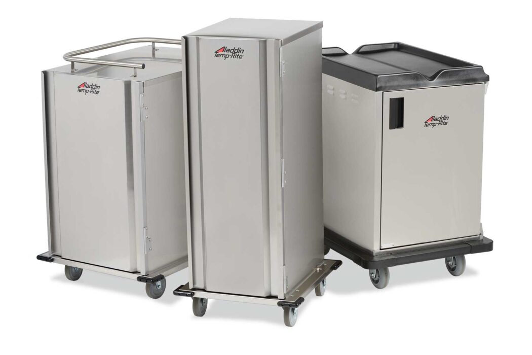 image of patient meal-delivery and tray retrieval carts.