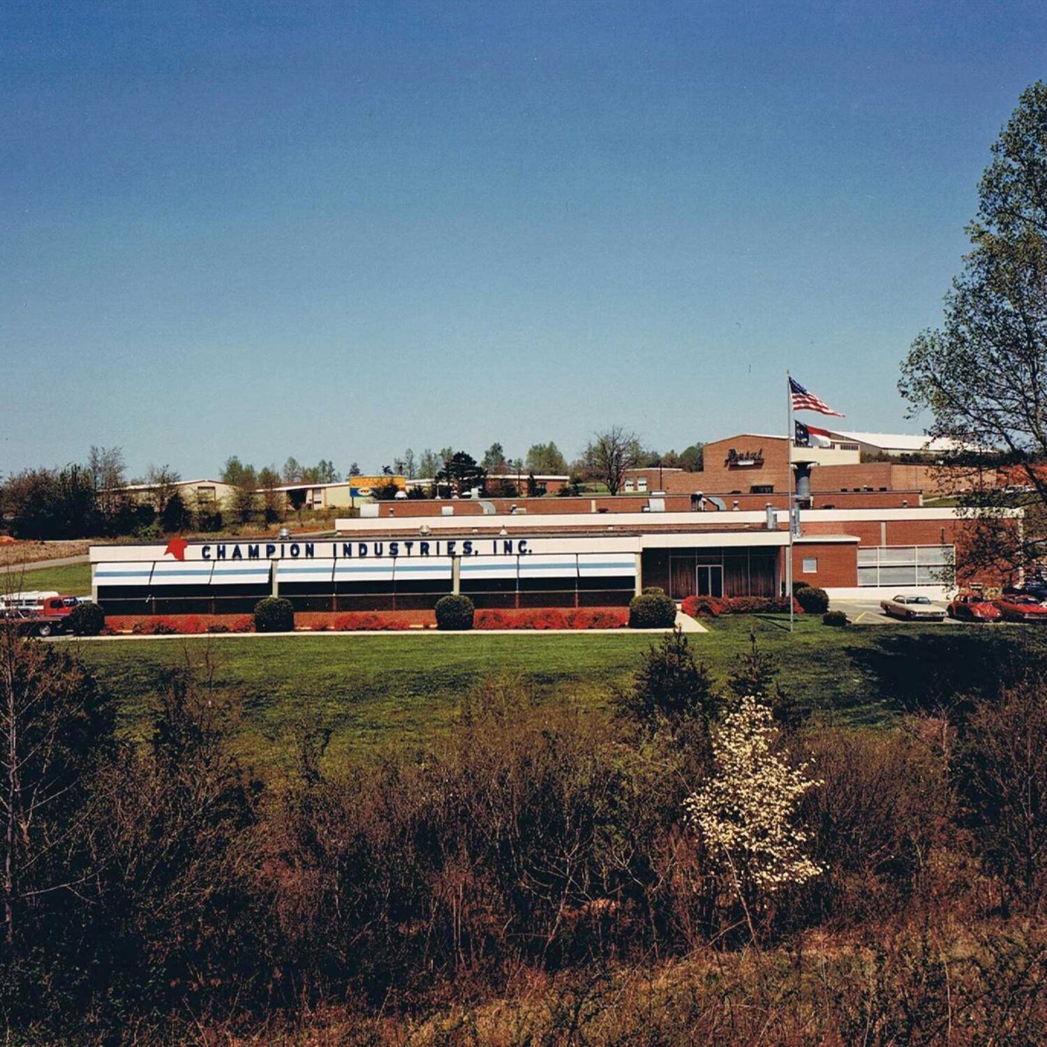 image of Champion Industries factory in the 1980s.