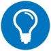 A lightbulb icon