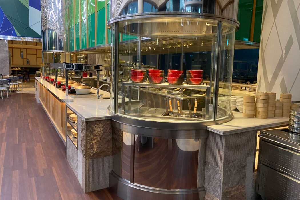 image of a hotel buffet line project by Fabristeel.