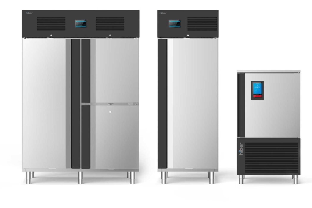 image of a Hiber cabinet range with mono coque chiller.