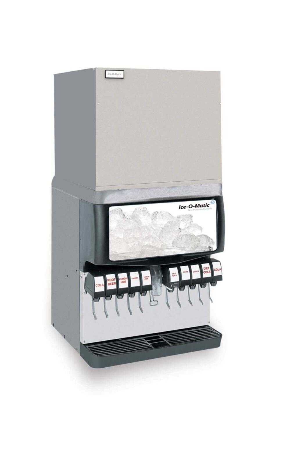 image of an Ice-O-Matic GEM2006R on Soda Machine Dispenser.