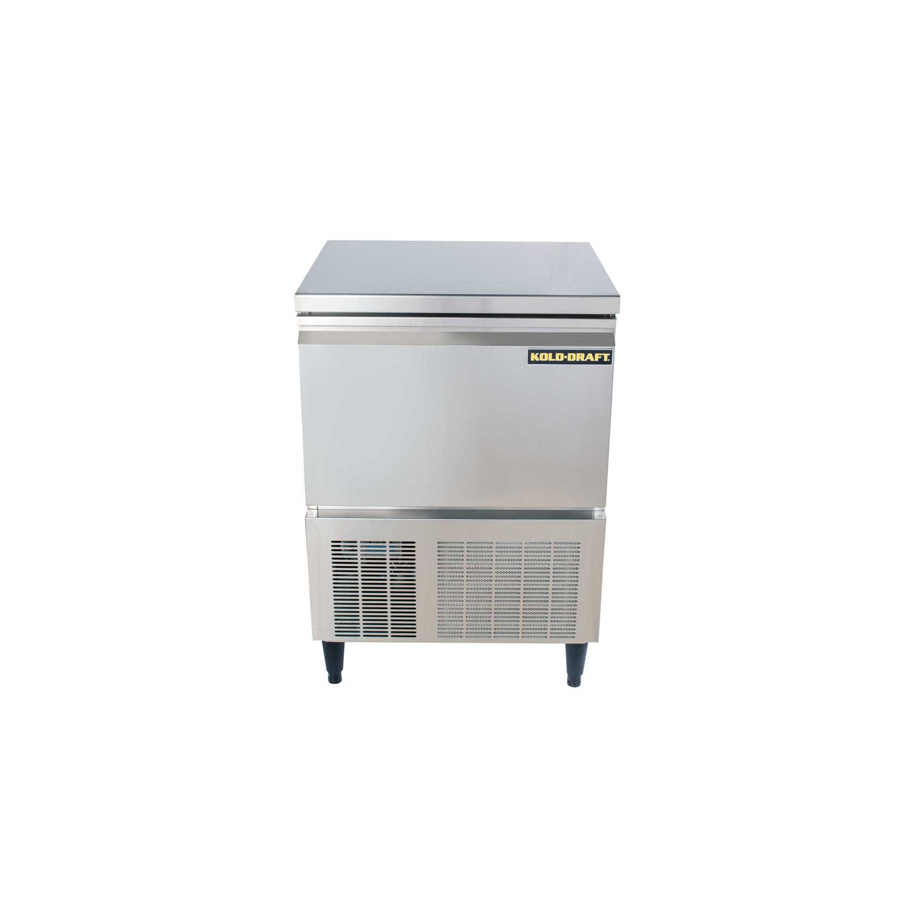 image of a Kold-Draft KD-110 Undercounter Ice Machine Makes 1” x 1” x 1 ¼” Cocktail cubes.