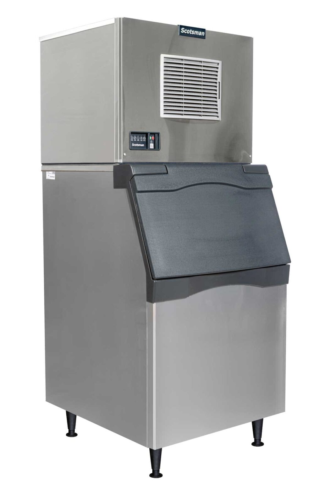 image of a Scotsman Prodigy ELITE® Cube Ice Machine with Storage Bin.