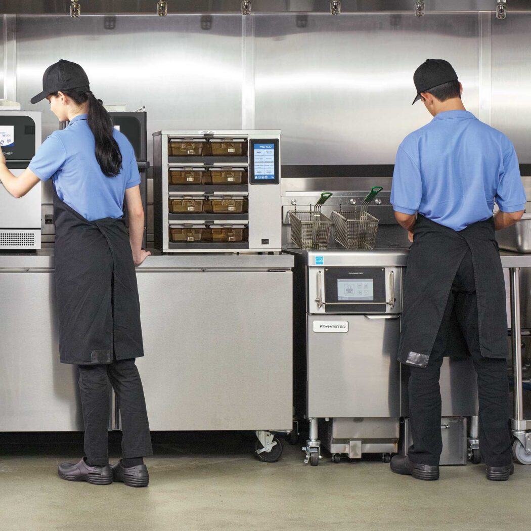 image of Welbilt equipment and cooks.